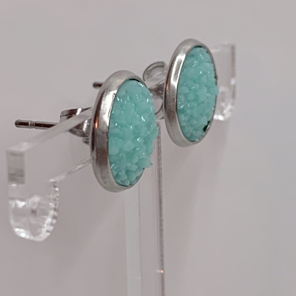 🖤Pick Any 3 for $12🖤 Faux Druzy Stud Stainless Steel Earrings - Picture 2 of 6